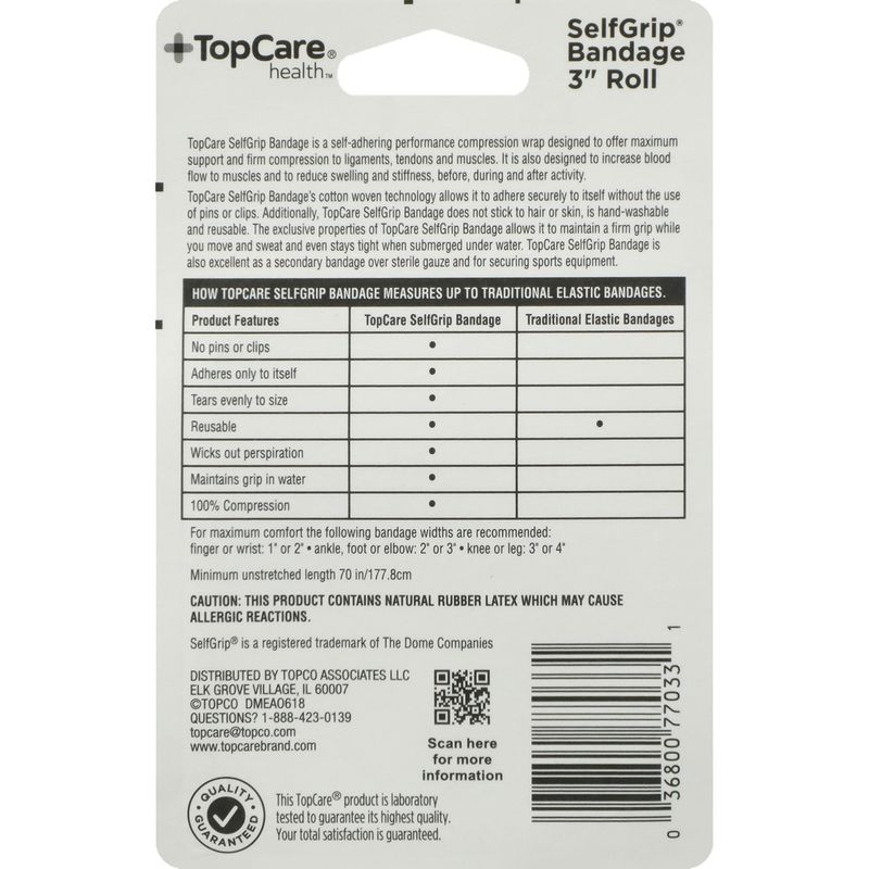 TopCare Self-Grip Bandages, 1 each