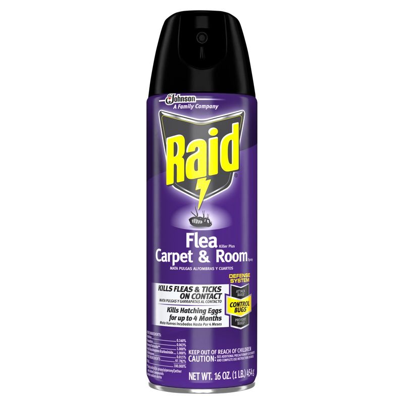 Raid Flea Killer Plus Carpet &amp; Room Spray, 16 oz