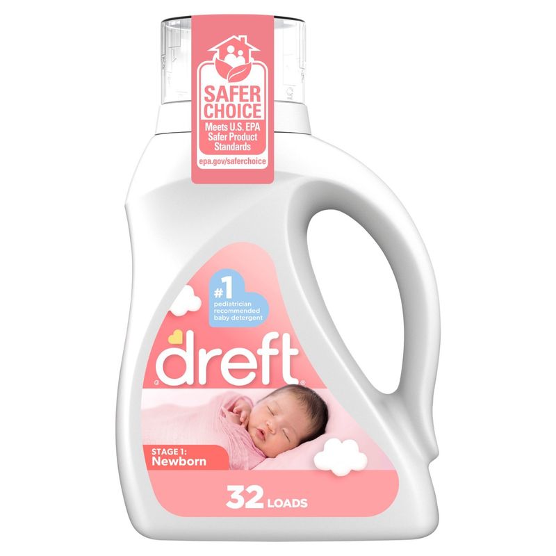 Dreft Stage 1: Newborn Detergent, 32 loads, 46 fl oz
