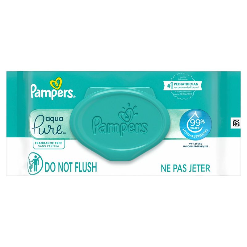 Pampers Aqua Pure Wipes, 56 count