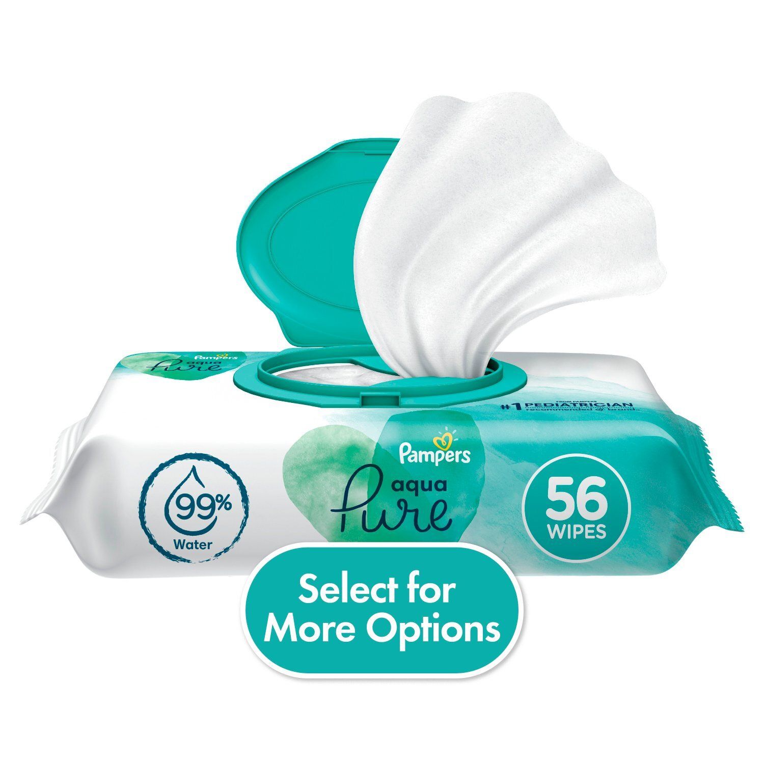 Pampers Aqua Pure Wipes, 56 count