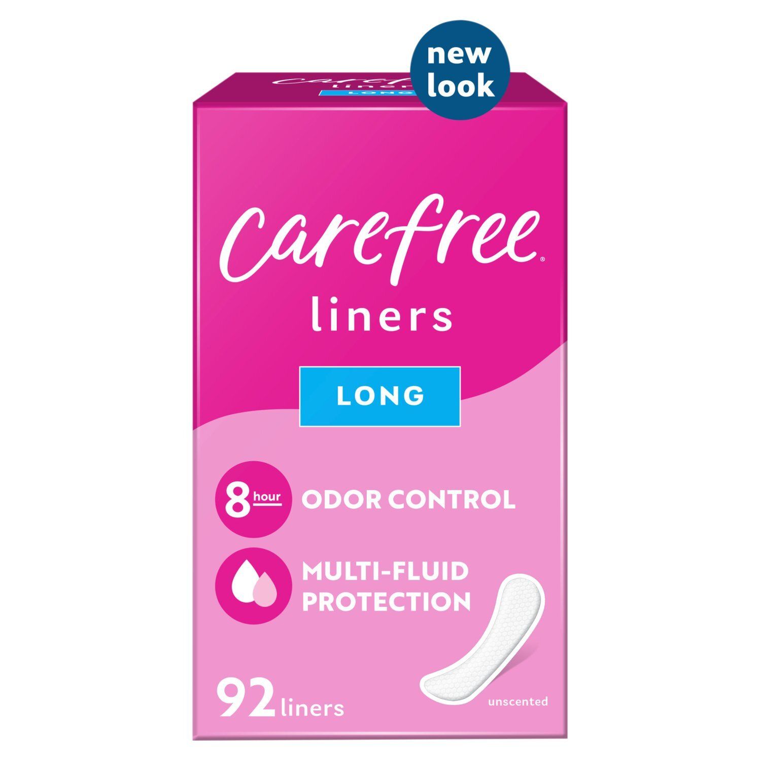 Carefree Long Liners, 92 count