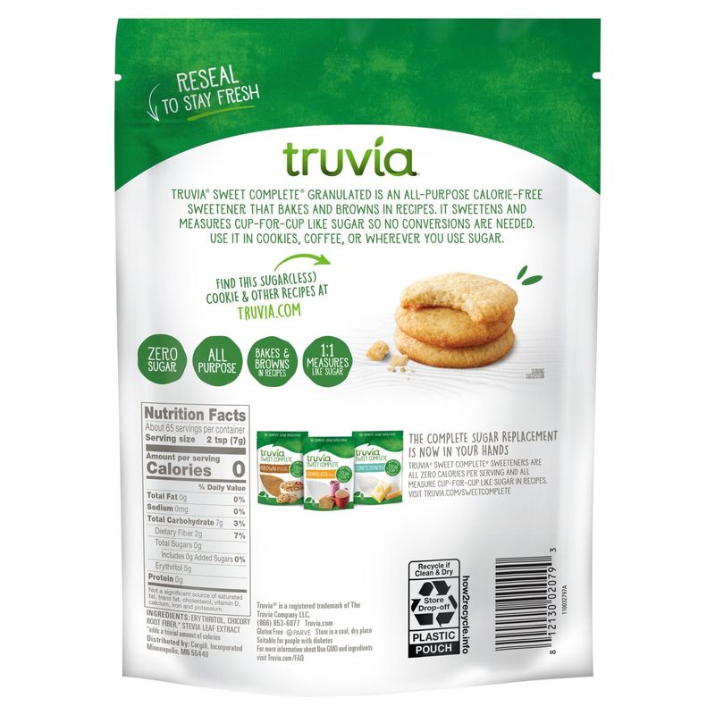 Truvia Sweet Complete Granulated All Purpose Calorie-Free Sweetener, 16 oz