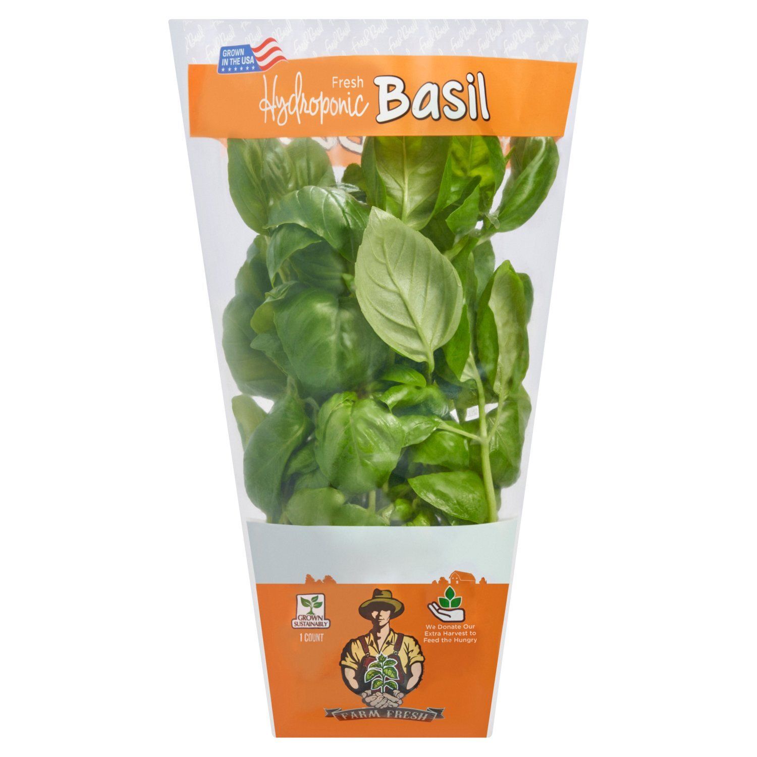 Fresh Hydroponic Basil, bunch