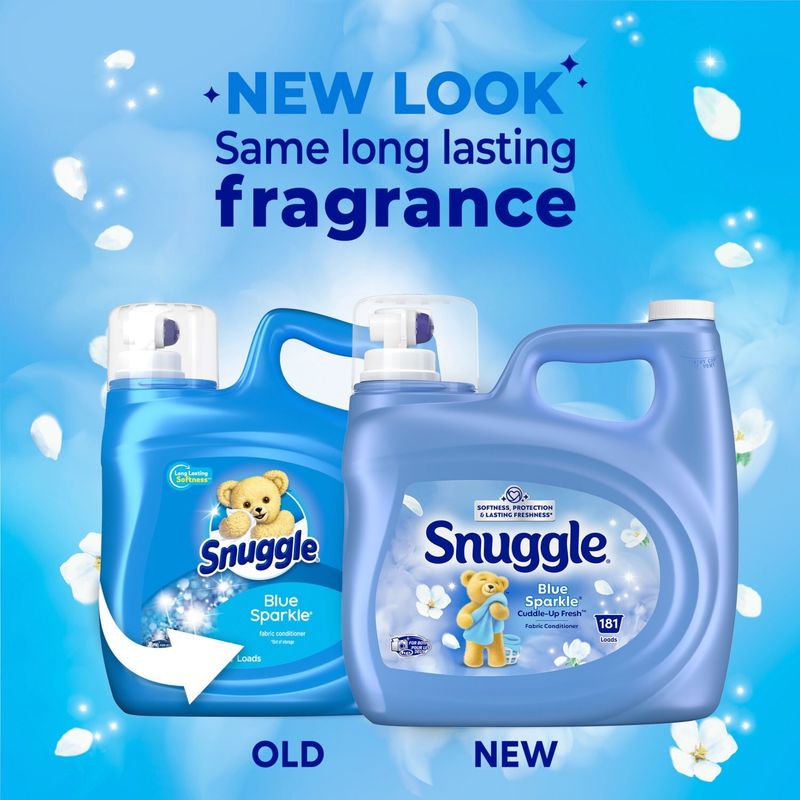 Snuggle Blue Sparkle Cuddle- Up Fresh 123.1oz Liquid Fabric Conditioner