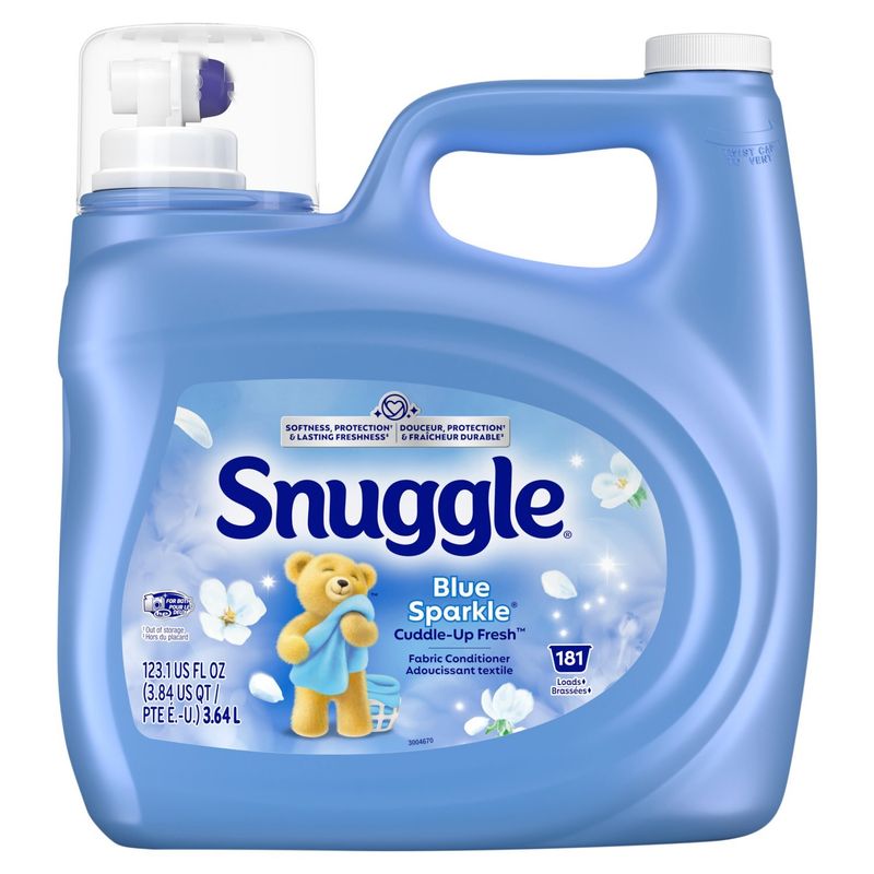 Snuggle Blue Sparkle Cuddle- Up Fresh 123.1oz Liquid Fabric Conditioner