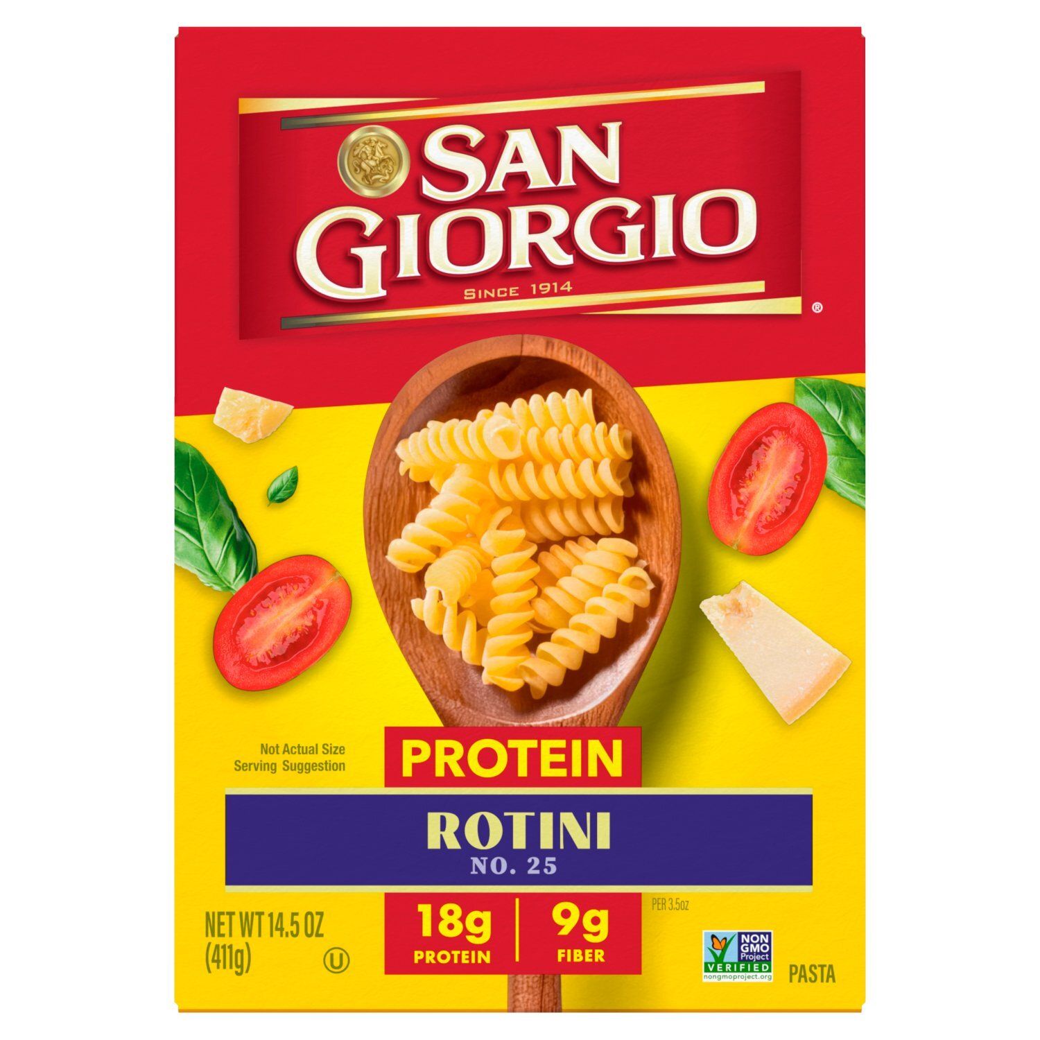 San Giorgio Protein No. 25 Rotini Pasta, 14.5 oz