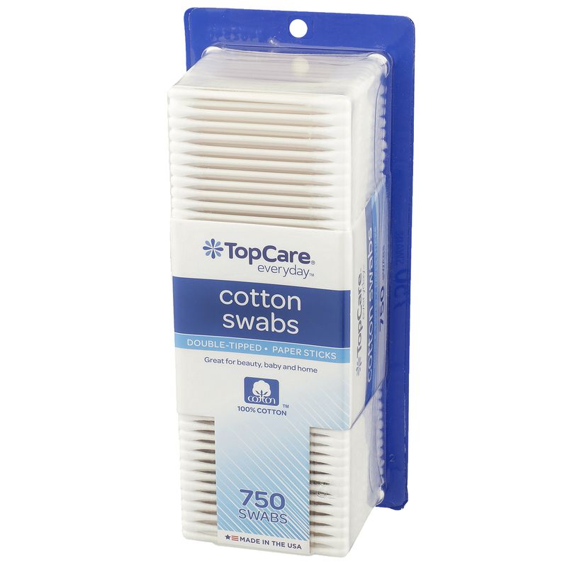 TopCare Cotton Swabs, 750 each