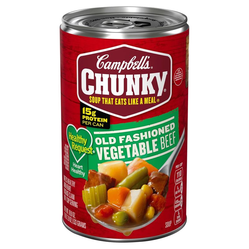 Campbell's Chunky Old Fashioned Vegetable Beef Soup, 18.8 oz