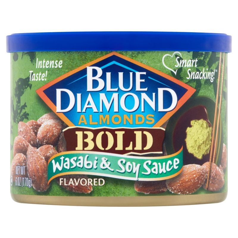 Blue Diamond Bold Wasabi &amp; Soy Sauce Flavored Almonds, 6 oz
