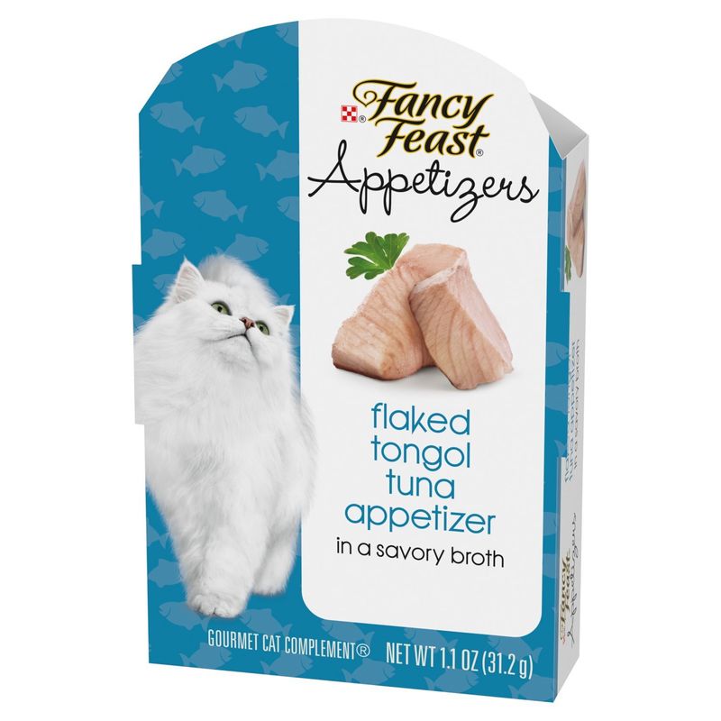 Purina Fancy Feast Appetizers Flaked Tongol Tuna Appetizer Gourmet Cat Complement, 1.1 oz