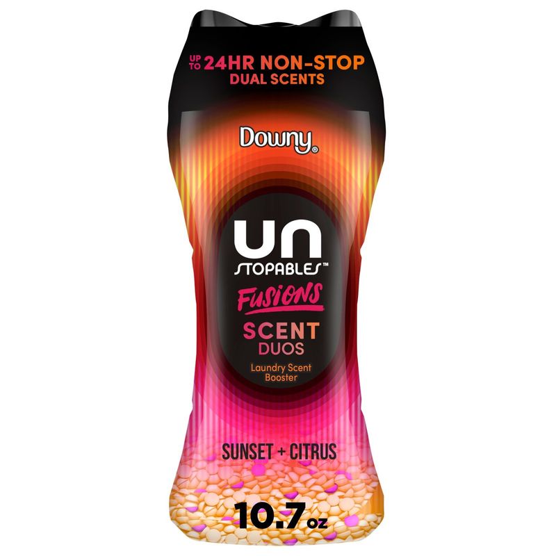 Downy Unstopables Fusions Scent Duos Sunset + Citrus Laundry Scent Booster, 10.7 oz
