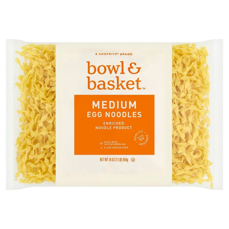 Bowl &amp; Basket Medium Egg Noodles, 16 oz