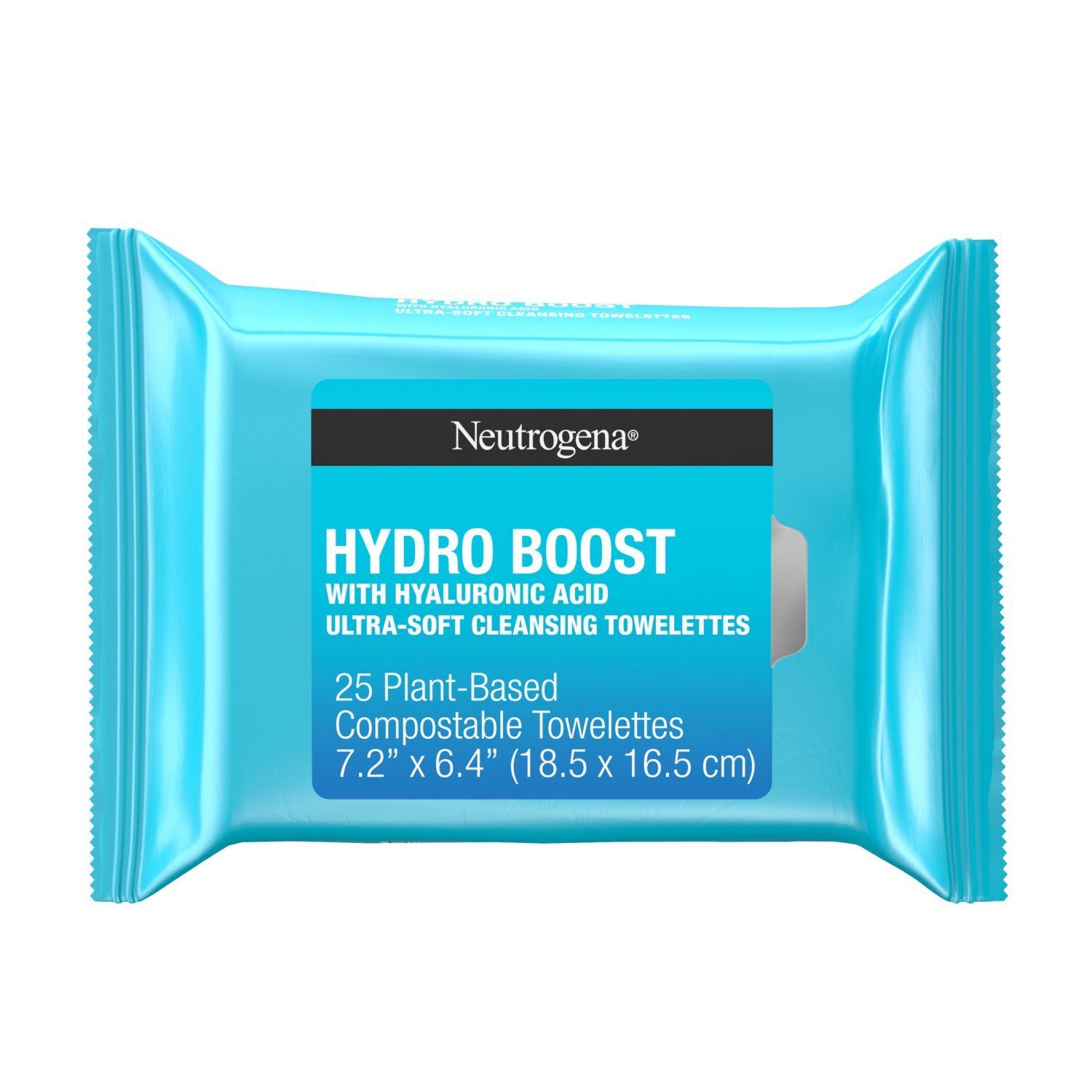 Neutrogena Hydro Boost with Hyaluronic Acid Ultra-Soft Cleansing Towelettes, 25 count