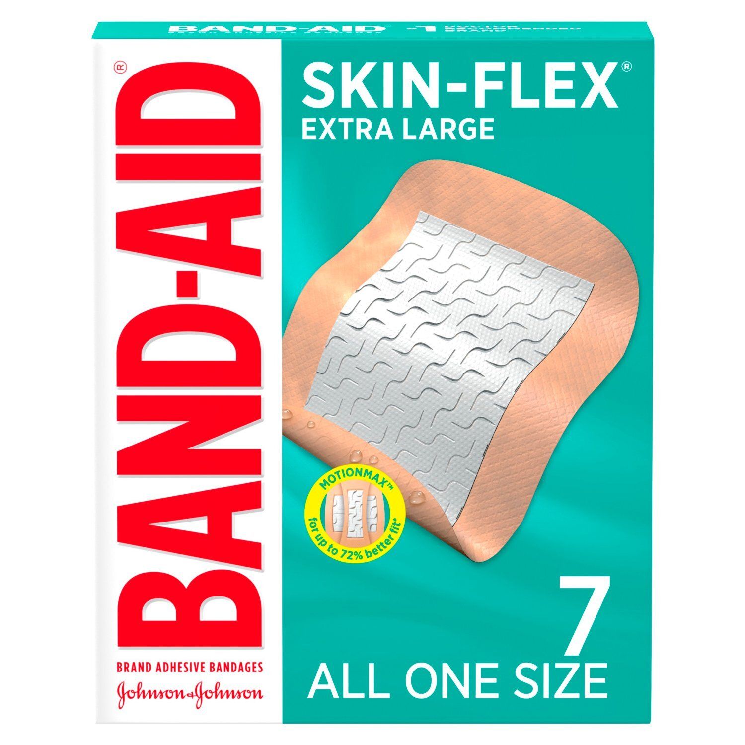 Band-Aid Skin-Flex Adhesive Bandages, Extra Large, 7 count