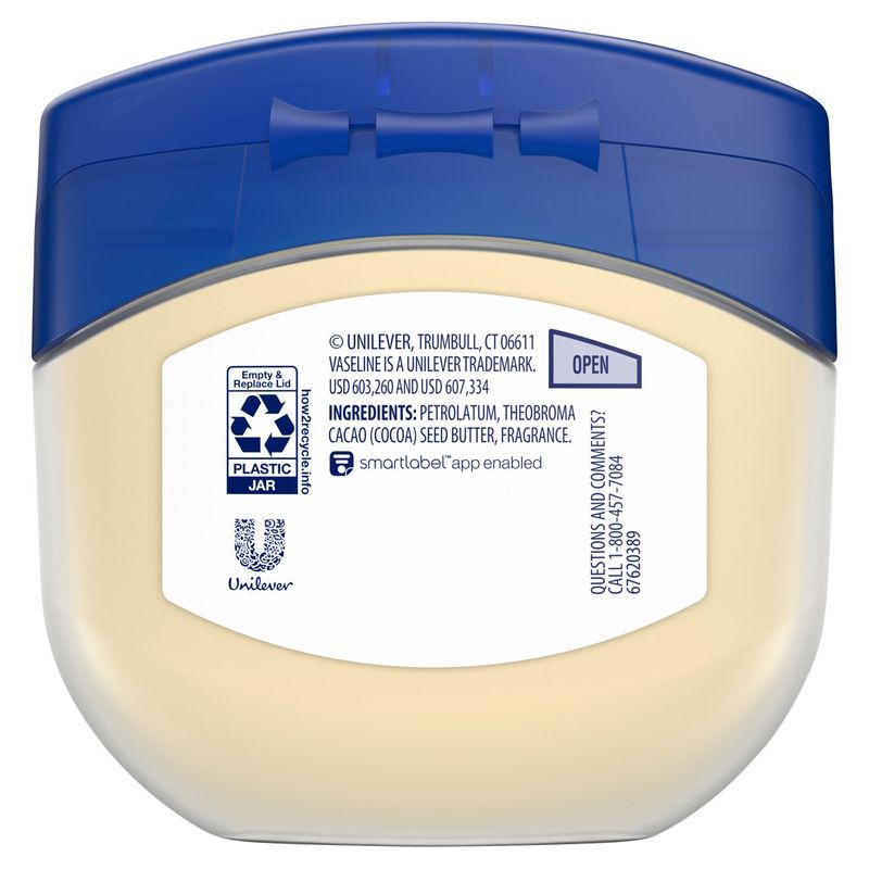 Vaseline Healing Jelly Cocoa Butter Rich Moisturizing Petroleum, 7.5 oz