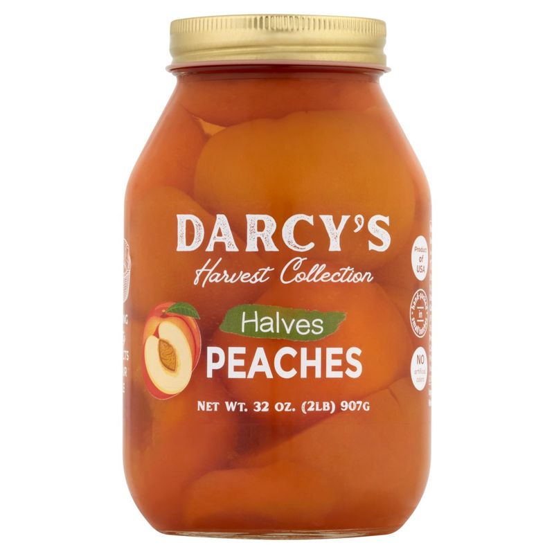 Darcy's Harvest Collection Halves Peaches, 32 oz