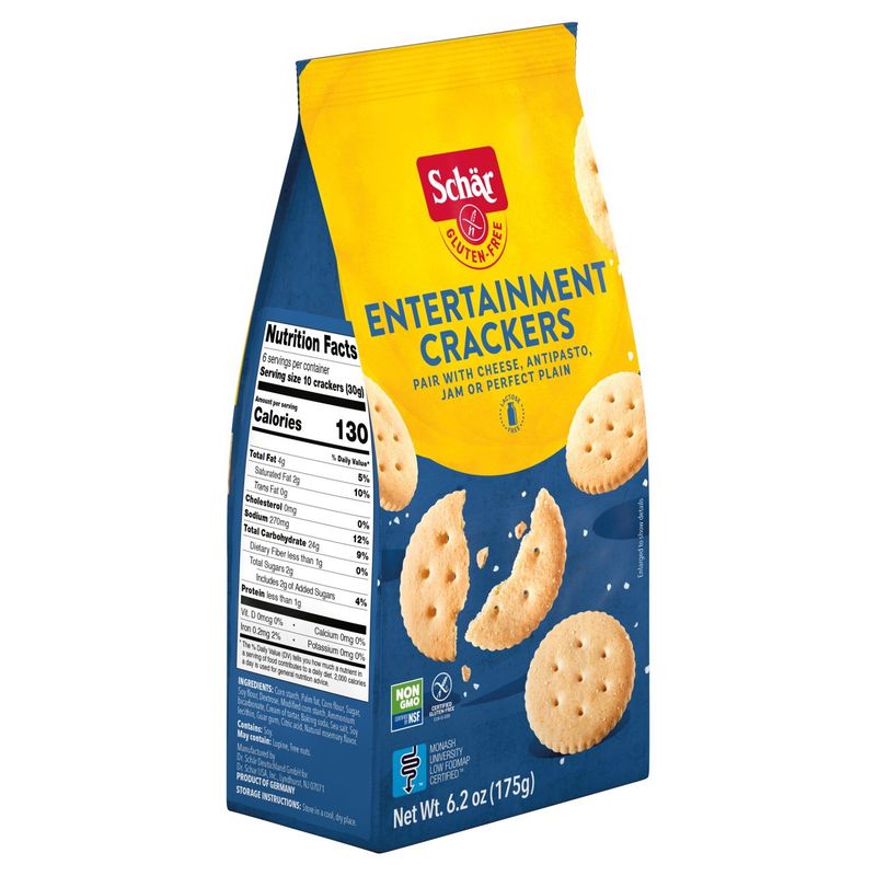 Schär Entertainment Gluten-Free Crackers, 6.2 oz