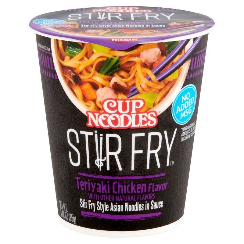Nissin Cup Noodles Stir Fry Teriyaki Chicken Flavor Noodles, 3 oz