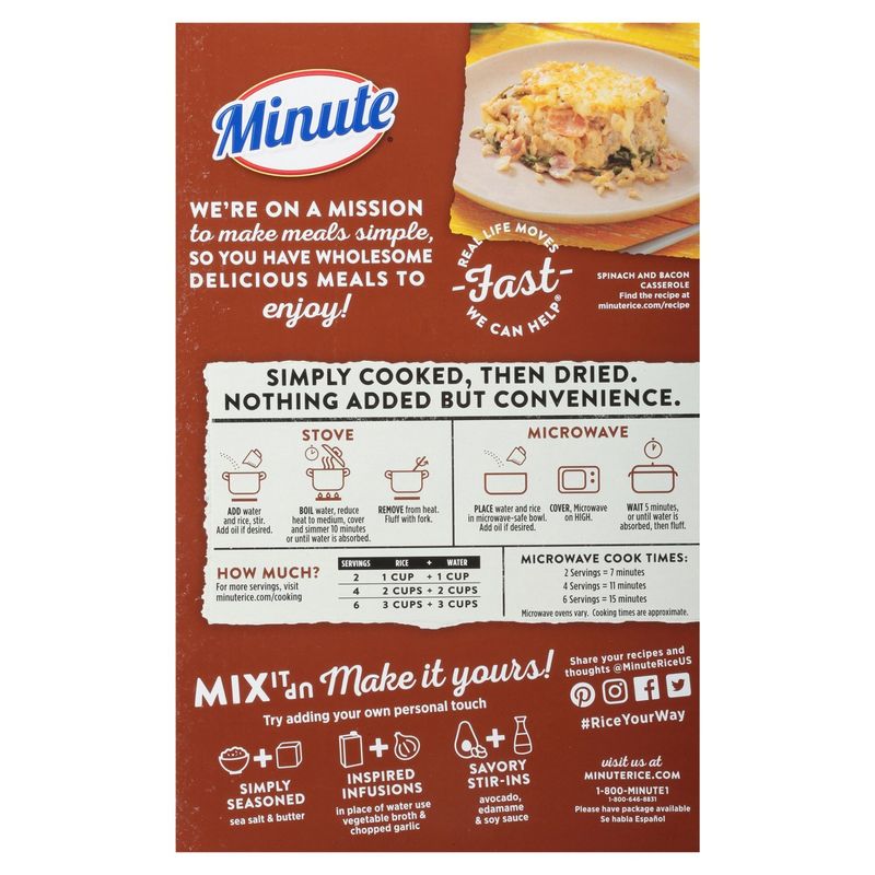 Minute 100% Whole Grain Brown Rice, 28 oz