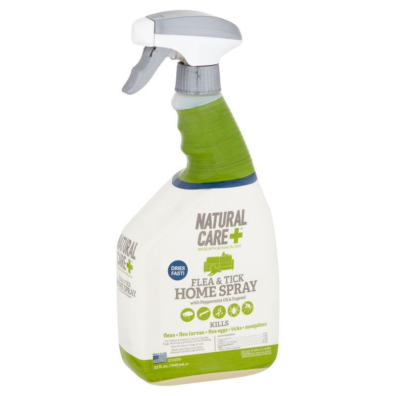 Natural Care+ Flea &amp; Tick Home Spray with Peppermint Oil &amp; Eugenol, 32 fl oz