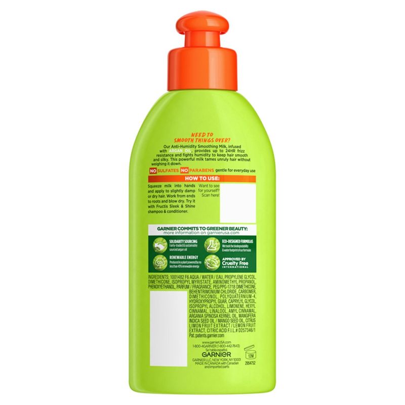 Garnier Fructis Anti-Humidity Argan Oil Smoothing Milk, 5.1 fl oz