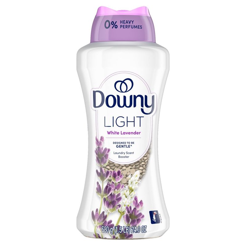 Downy Light Laundry Scent Booster Beads, White Lavender Scent, 24.0 OZ, In-wash fabric beads design
