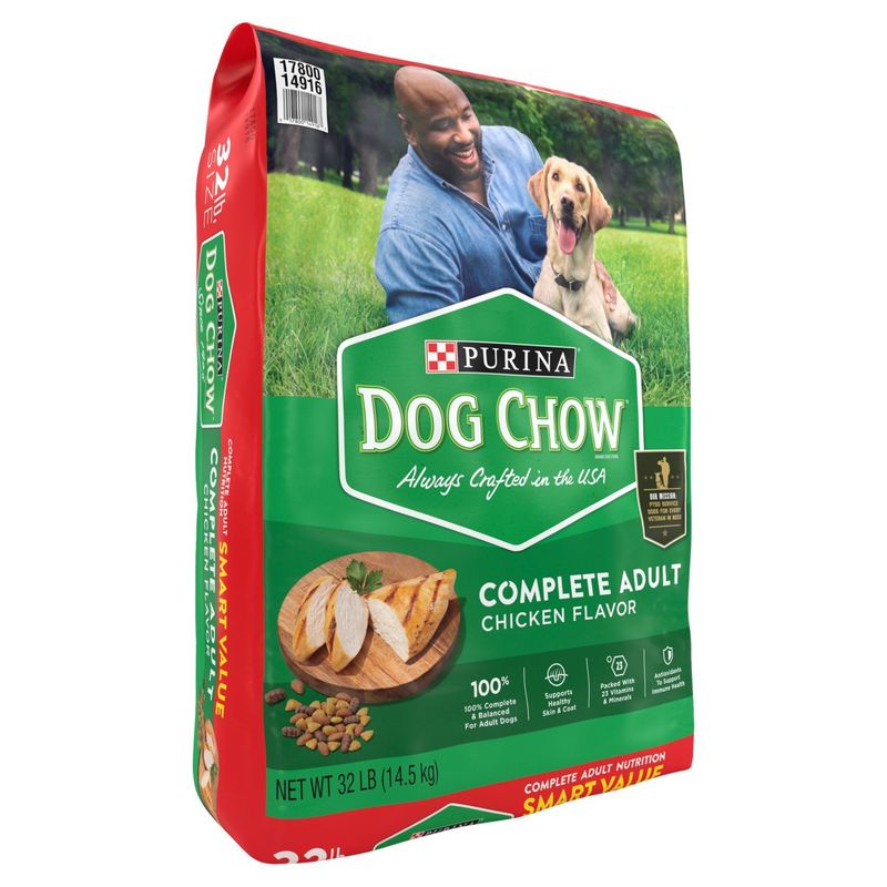 Purina Dog Chow Complete Adult Chicken Flavor Dog Food Smart Value, 32 lb