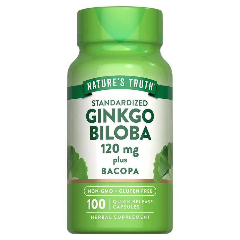 Nature's Truth Standardized Ginkgo Biloba Herbal Supplement, 100 count