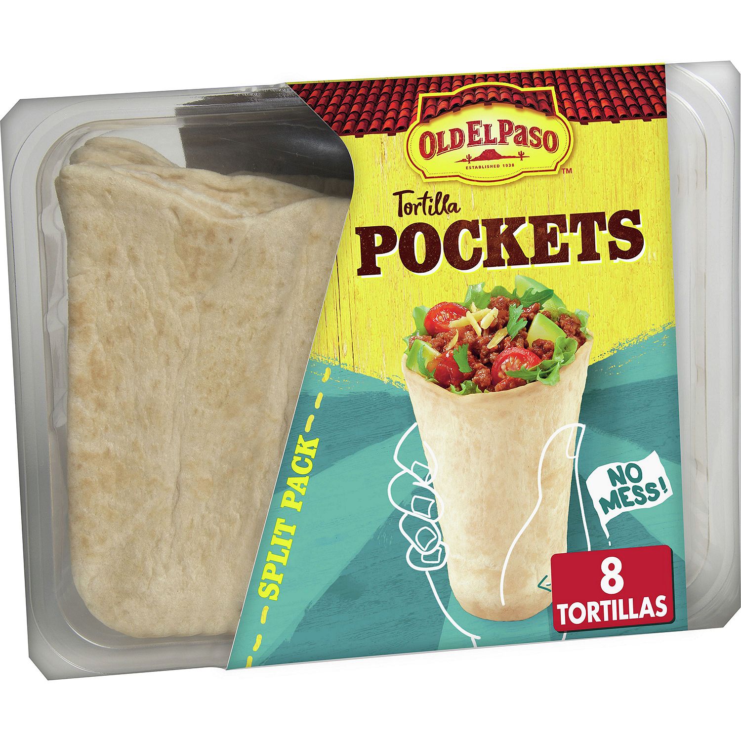 Old El Paso Tortilla Pockets, 8 count, 8.4 oz