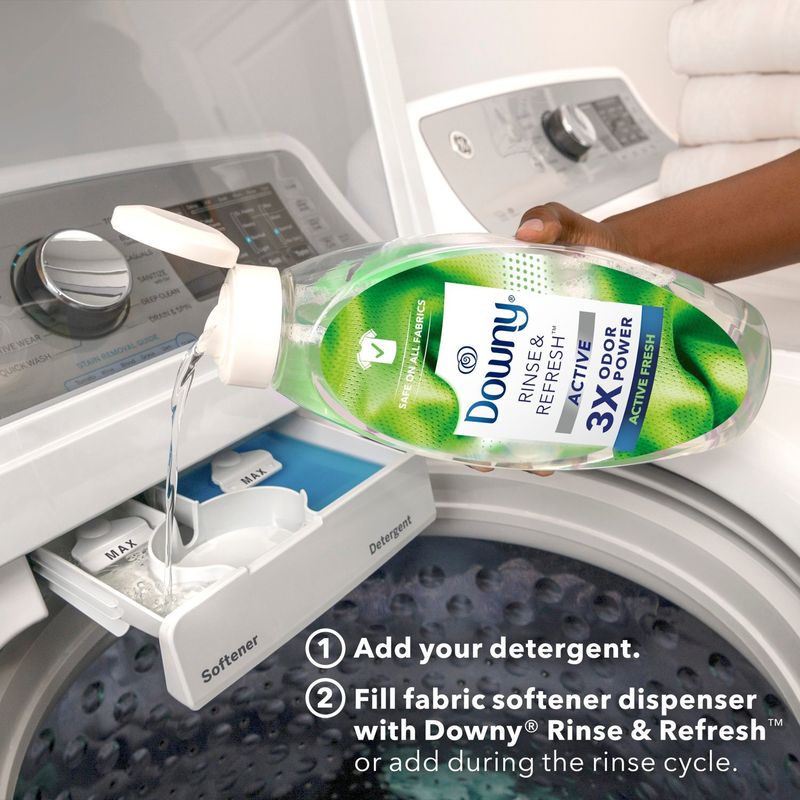Downy Rinse &amp; Refresh Active Fresh Fabric Rinse, 48 fl oz