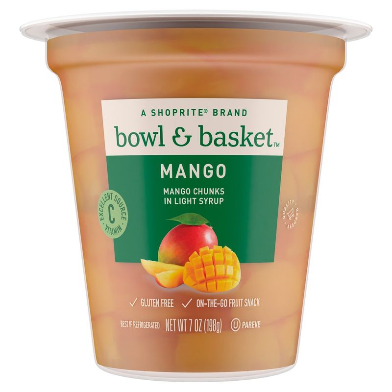 Bowl &amp; Basket Mango Chunks in Light Syrup, 7 oz