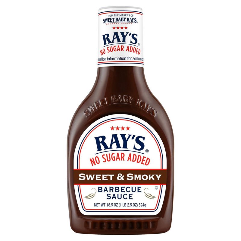 Ray's No Sugar Added Sweet &amp; Smoky Barbecue Sauce, 18.5 oz