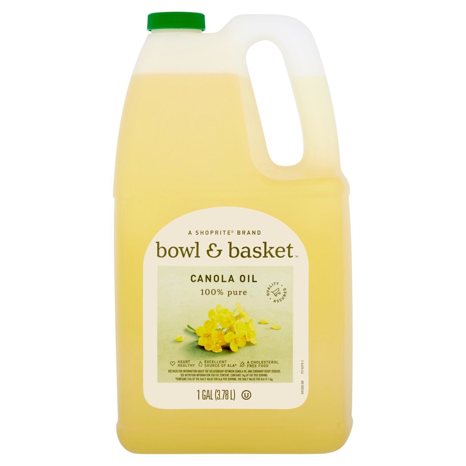Bowl &amp; Basket 100% Pure Canola Oil, 1 gal