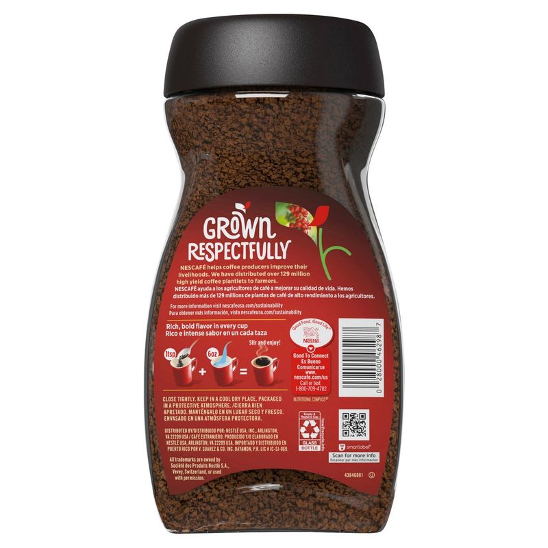 Nescafe Clásico Dark Roast Instant Coffee, 10.5 oz