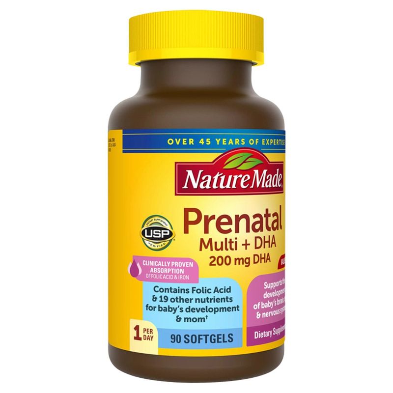 Nature Made Prenatal Multi + DHA Softgels, 90 Count