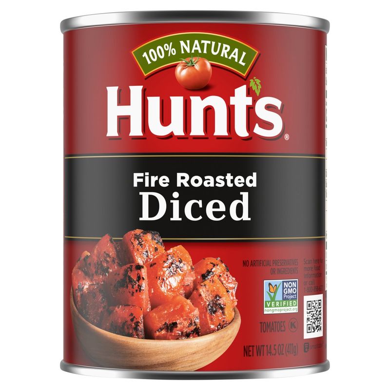 Hunts Fire Roasted Diced Tomatoes, 14.5 oz