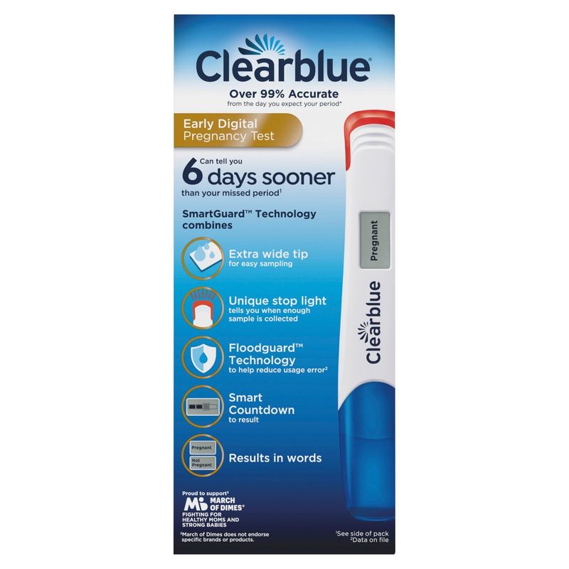 Clearblue Early Digital Pregnancy Test, 2 count
