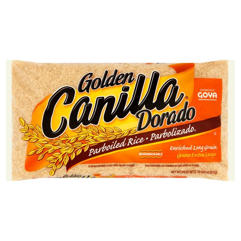 Goya Canilla Golden Dorado Extra Long Grain Parboiled Rice, 10 lbs