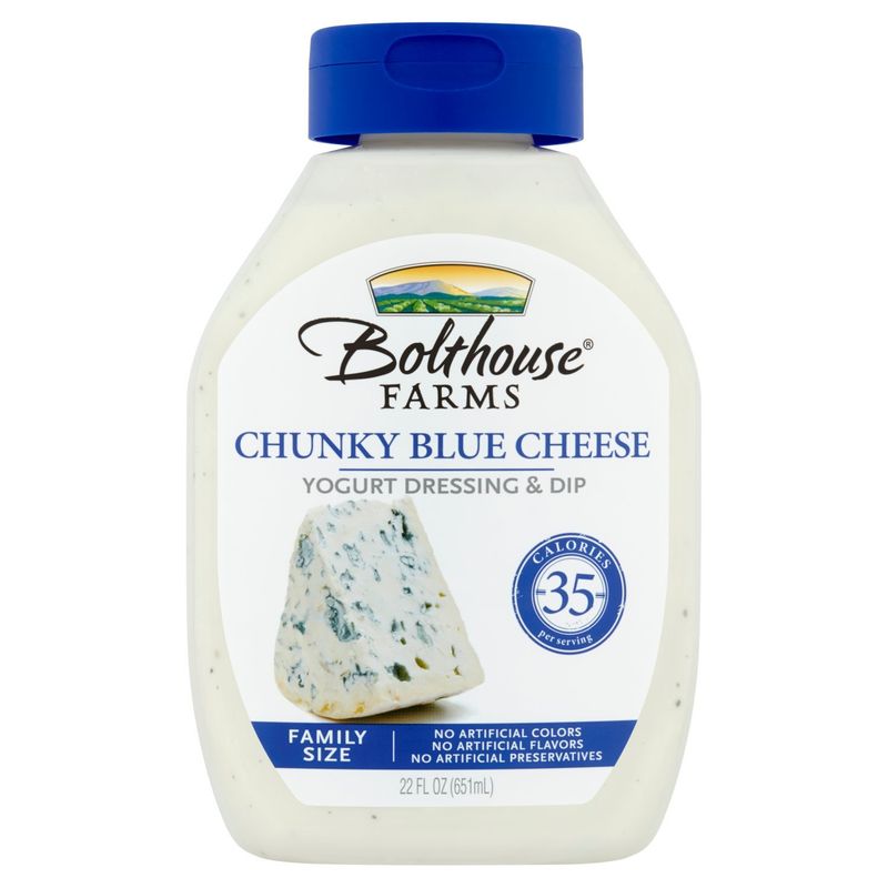 Bolthouse Farms Chunky Blue Cheese Yogurt Dressing &amp; Dip Family Size, 22 fl oz