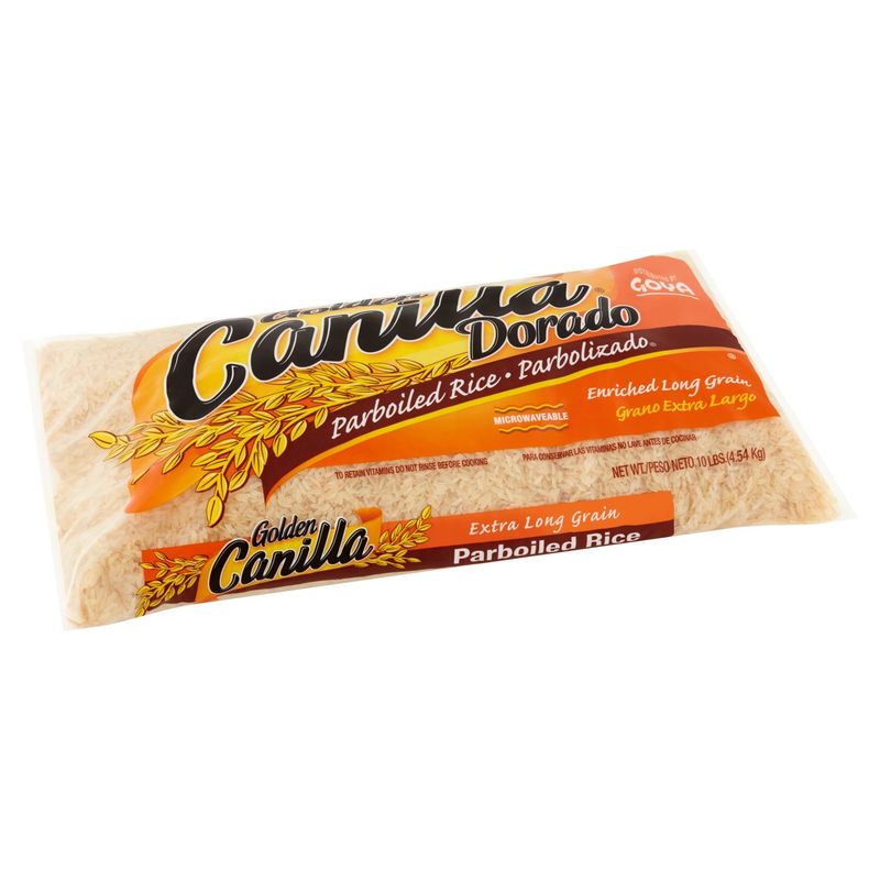 Goya Canilla Golden Dorado Extra Long Grain Parboiled Rice, 10 lbs