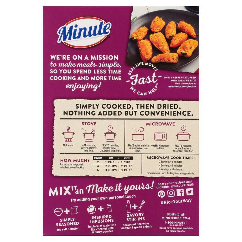 Minute Fragrant &amp; Fluffy Jasmine Rice, 12 oz