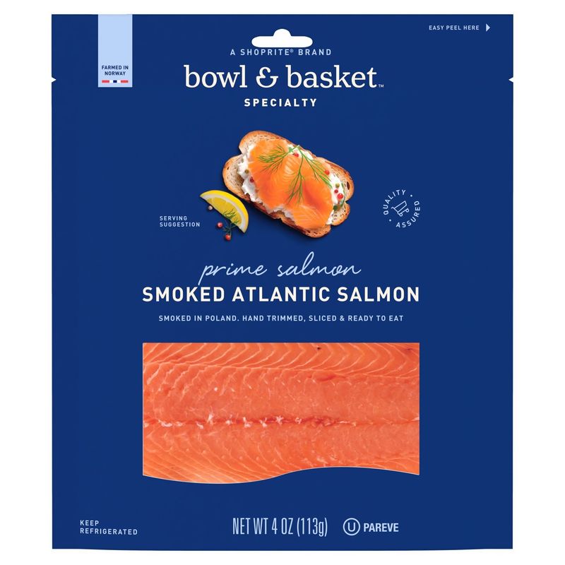 Bowl &amp; Basket Specialty Smoked Atlantic Prime Salmon, 4 oz