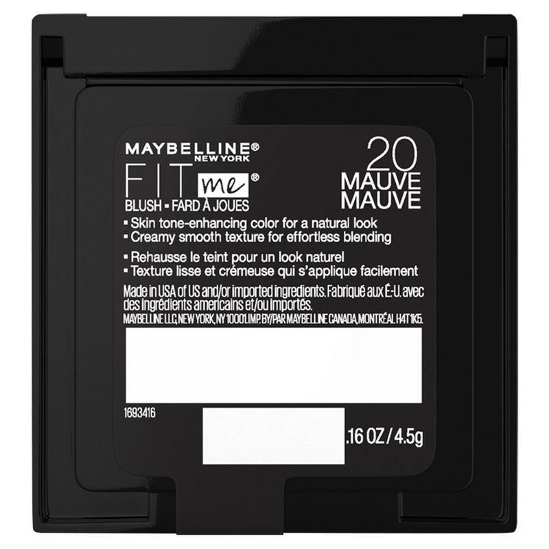 Maybelline New York Fit Me! 20 Mauve Blush, .16 oz
