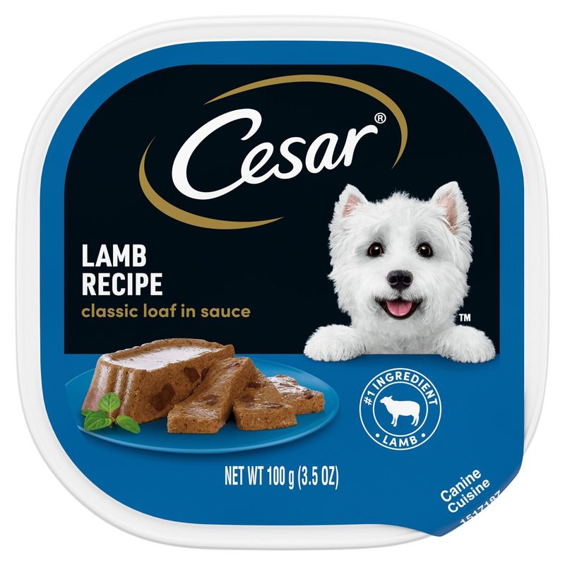 Cesar Lamb Recipe Classic Loaf in Sauce Canine Cuisine, 3.5 oz