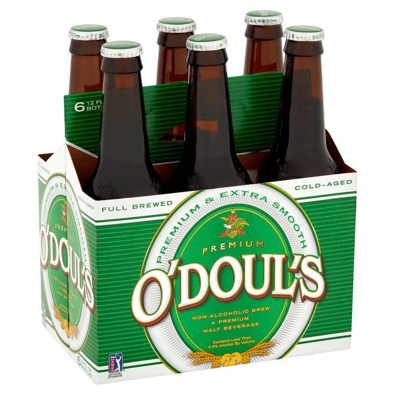 O'Doul's Premium Non-Alcoholic Brew Malt Beverage, 12 fl oz, 6 count
