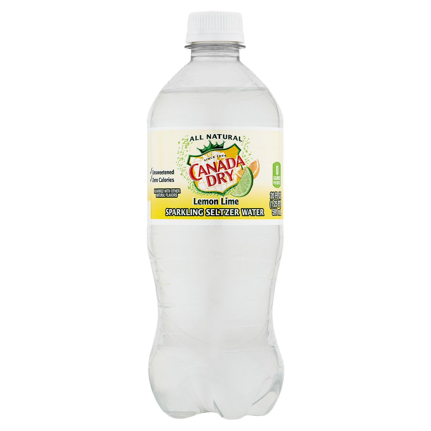 Canada Dry Lemon Lime Sparkling Seltzer Water, 20 fl oz