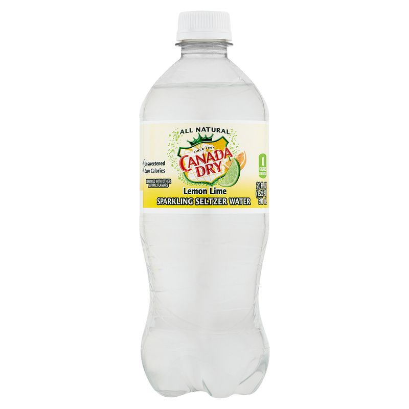 Canada Dry Lemon Lime Sparkling Seltzer Water, 20 fl oz