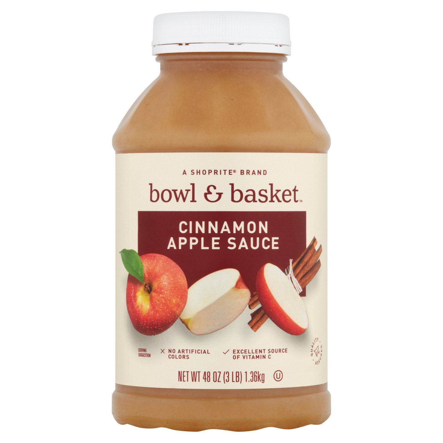 Bowl &amp; Basket Cinnamon Apple Sauce, 48 oz