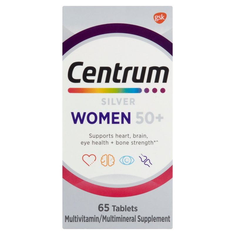 Centrum Silver Women 50+ Multivitamin/Multimineral Supplement, 65 count